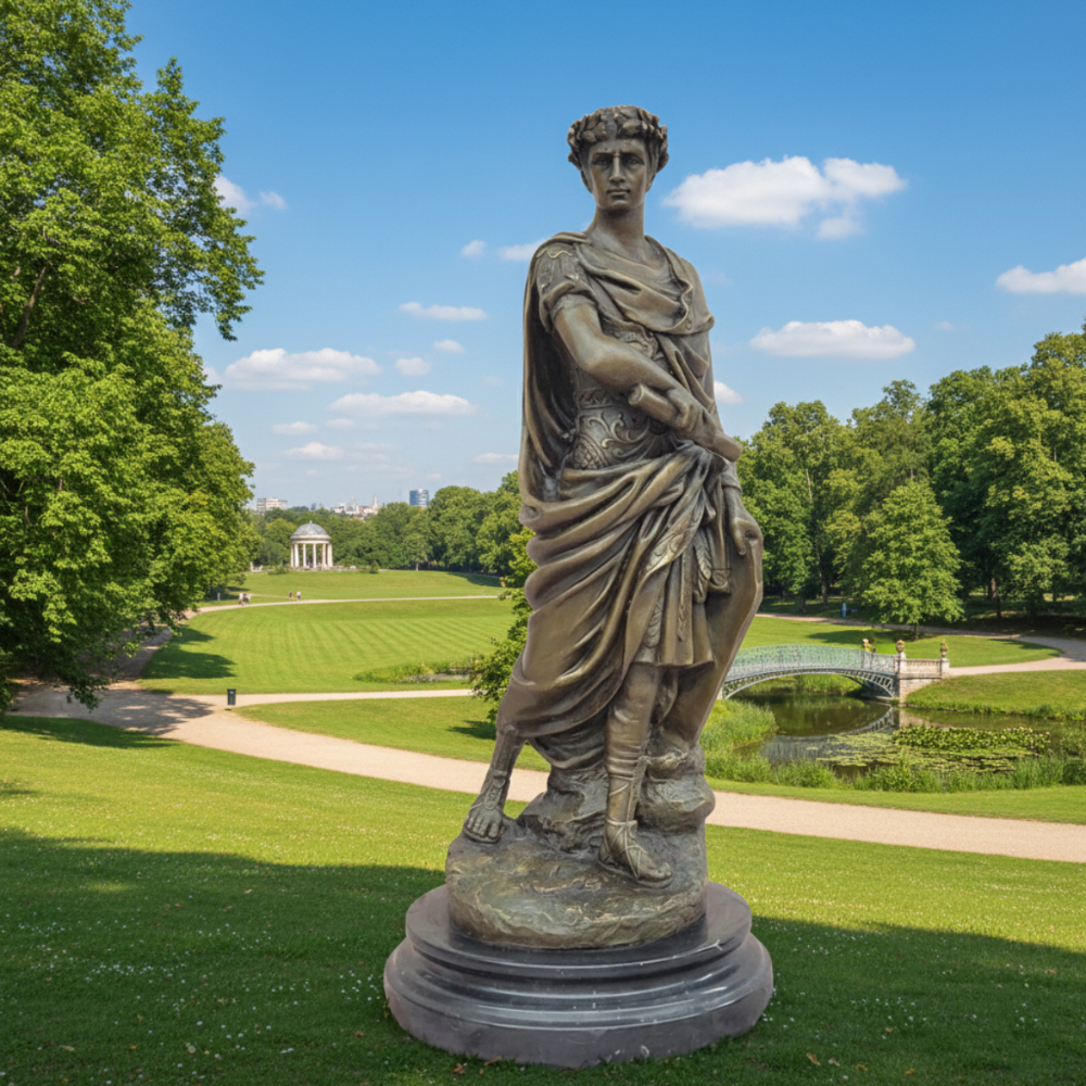 Bronze Gaius Julius Caesar Statue outdoors