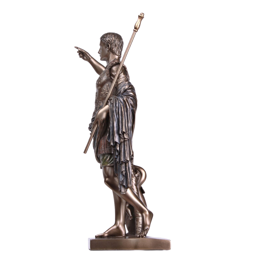 Bronze Statue of Augustus with command baton