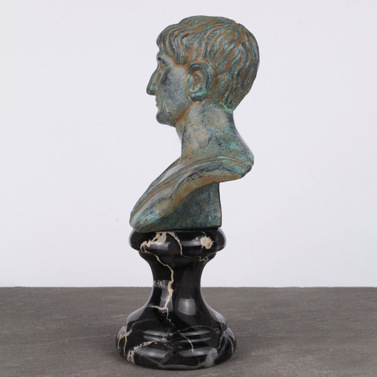 Bronze Trajan Bust on marble base