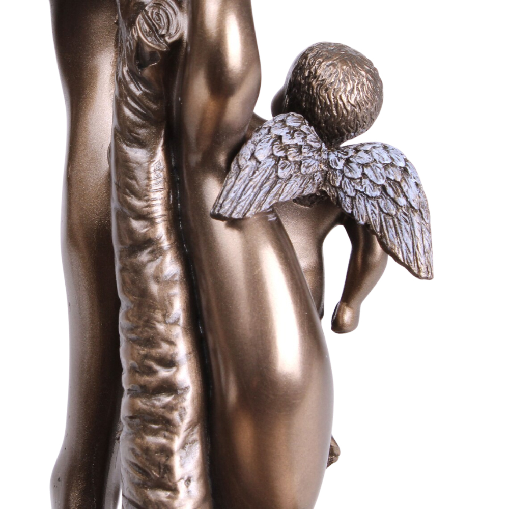 Cupid detail on Bronze Statue of Augustus