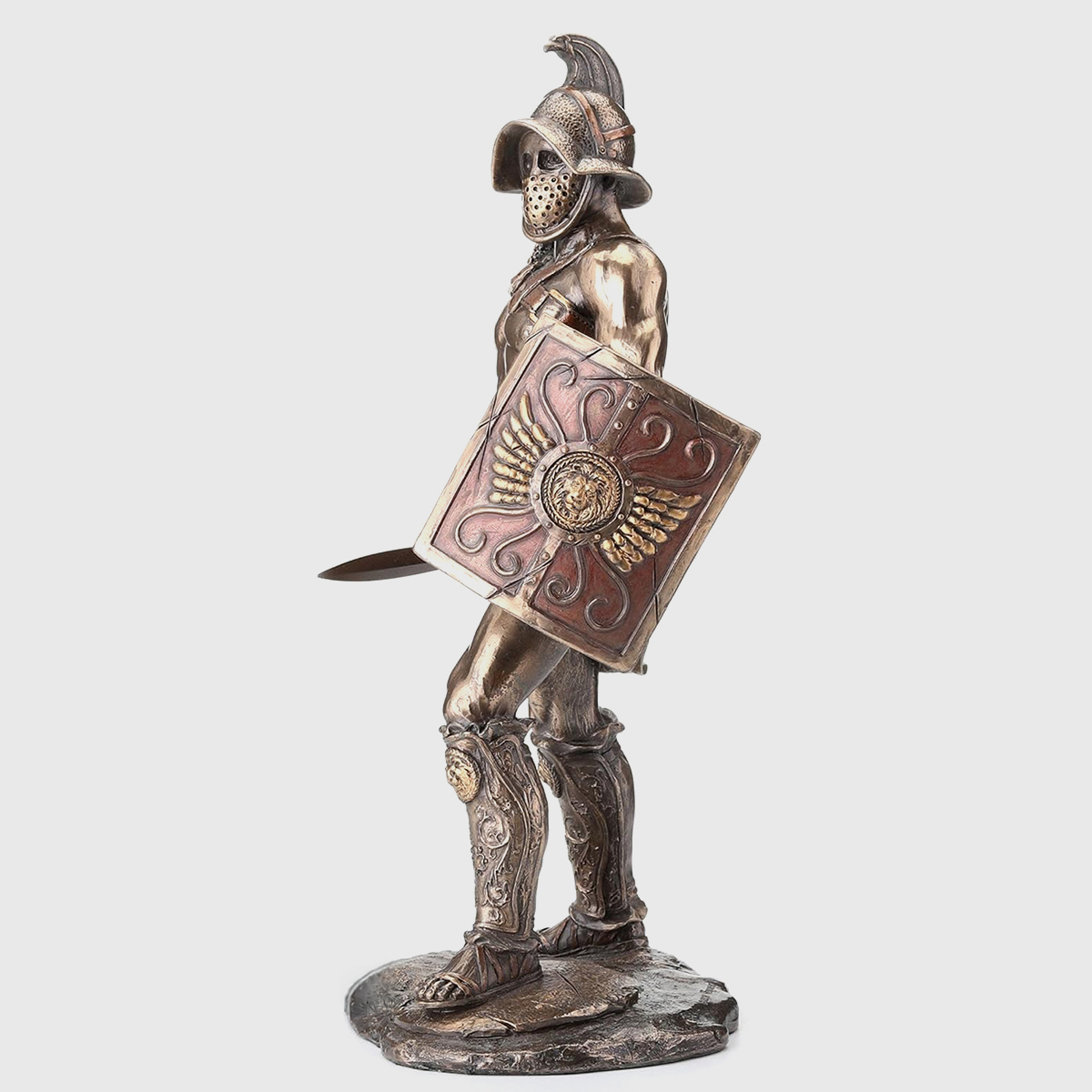 Gladiator Bronze Sculpture side view