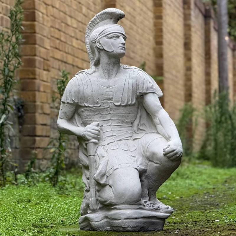 Marble Roman Legion Statue front