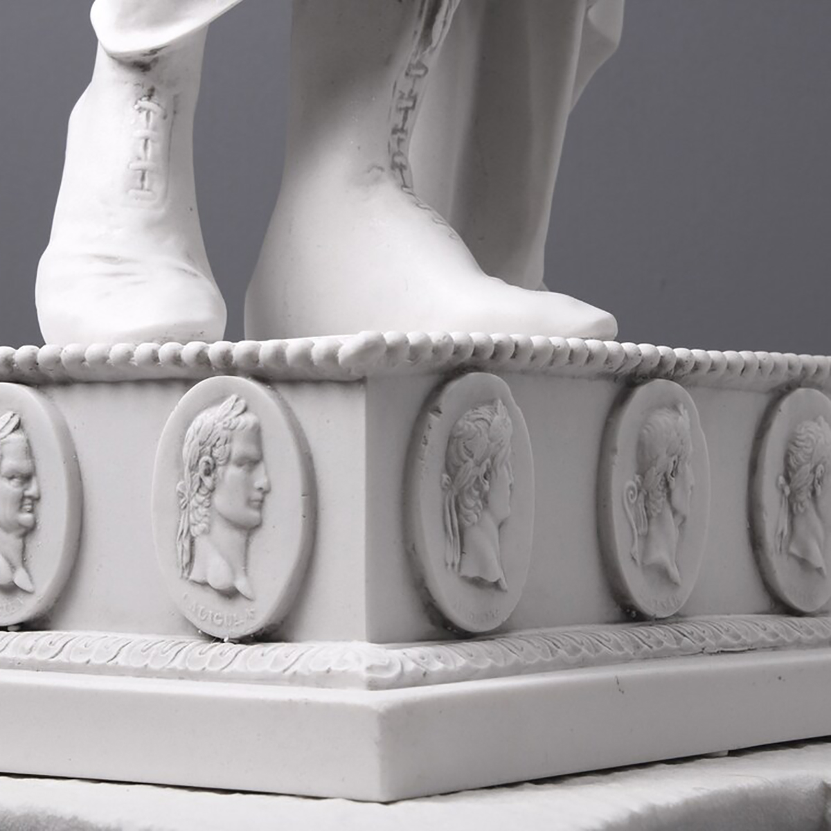 Marble Statue of Virgil base