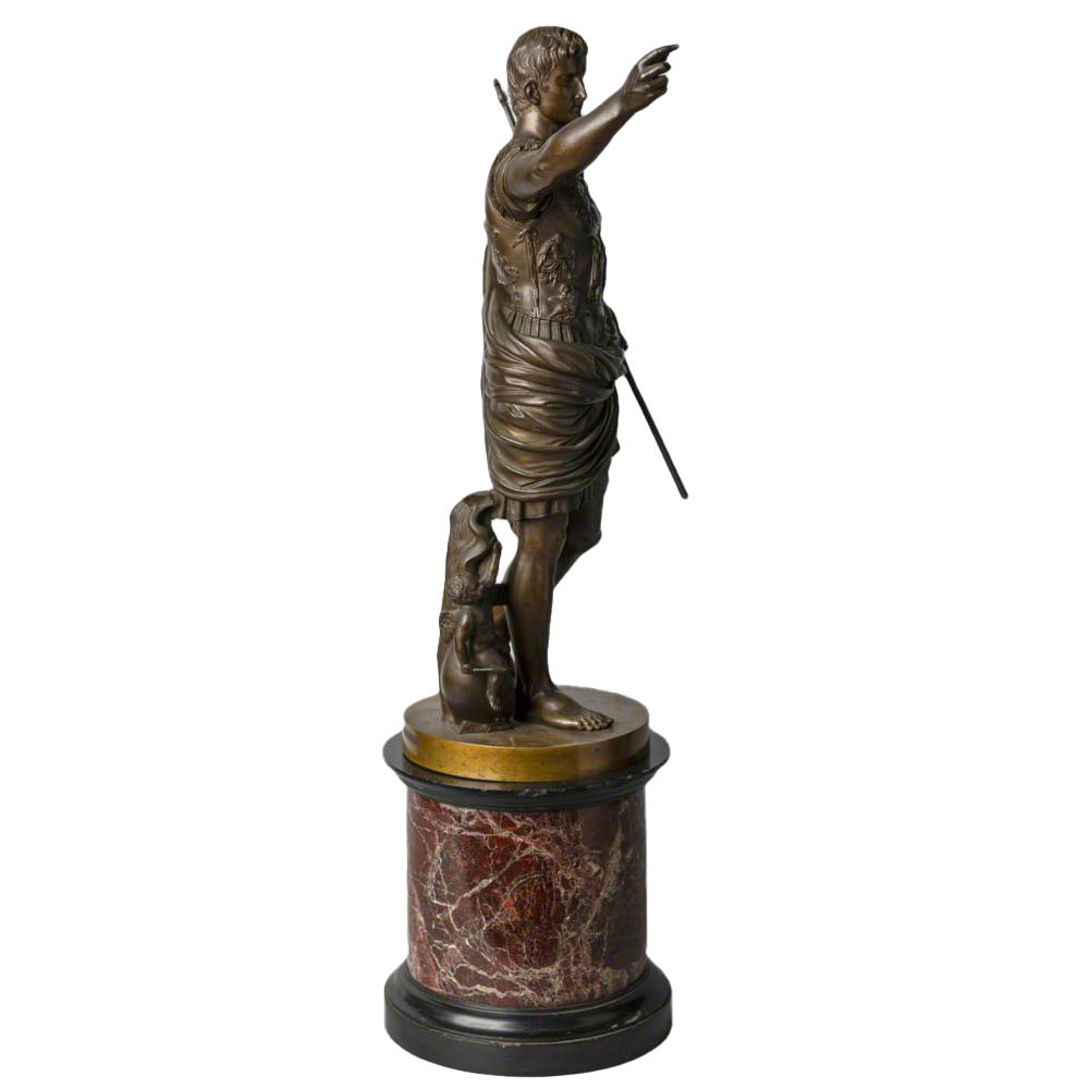 Octavian Augustus Statue bronze side