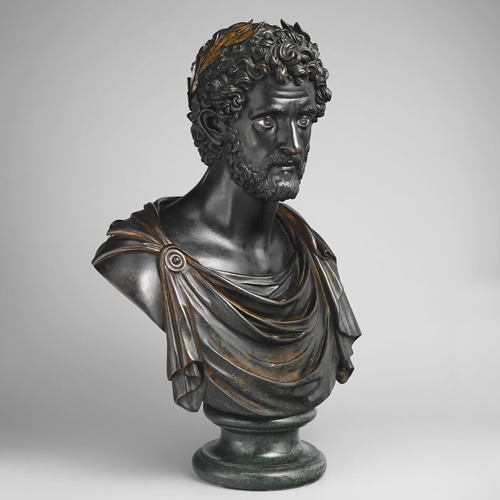 Profile Bronze Bust of Antoninus Pius