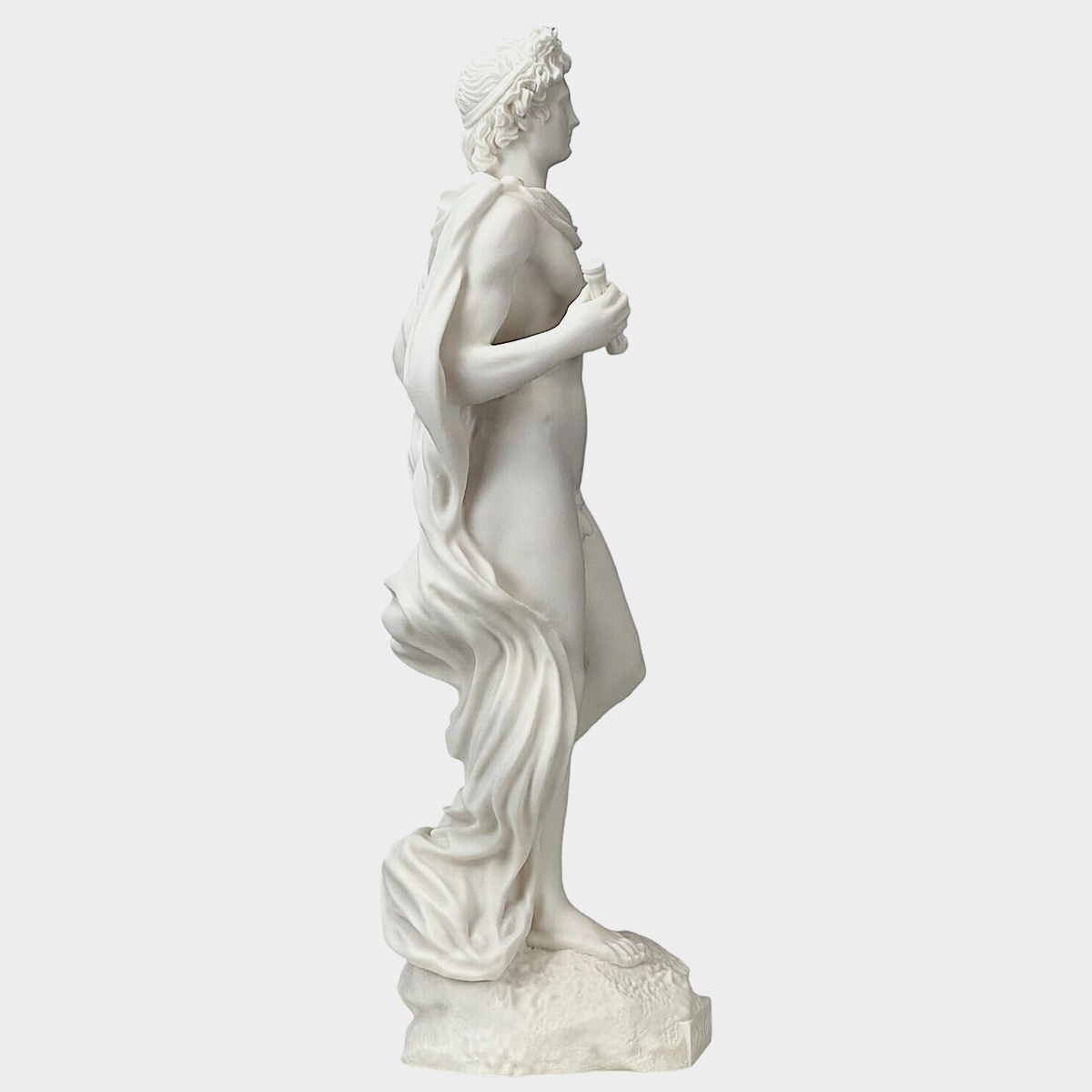 Side view marble Apollo Statue