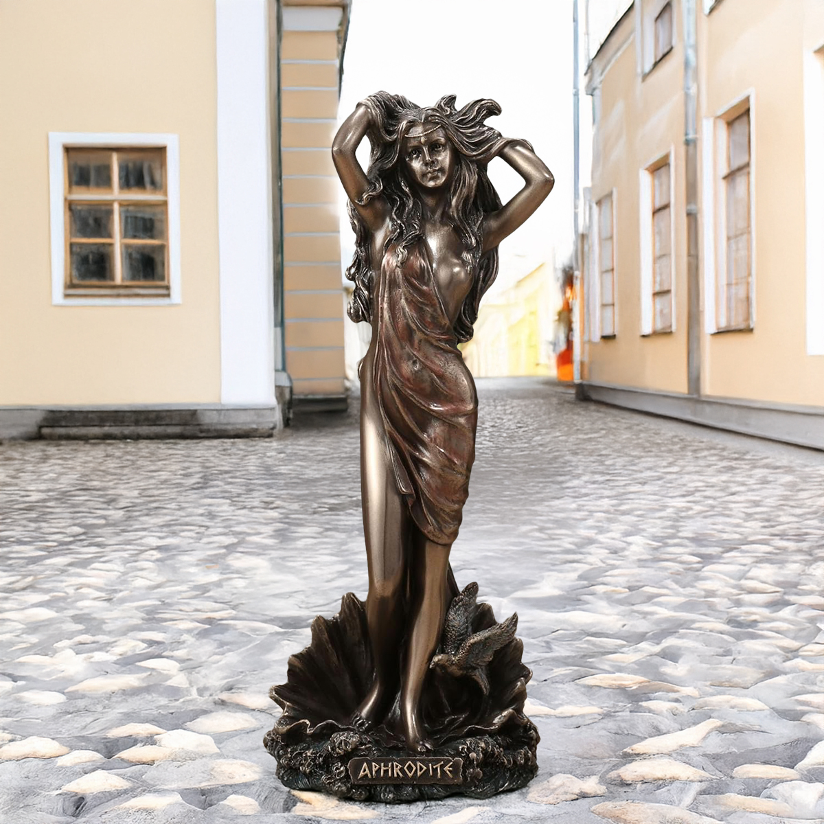 bronze Birth of Aphrodite Sculpture outdoor front