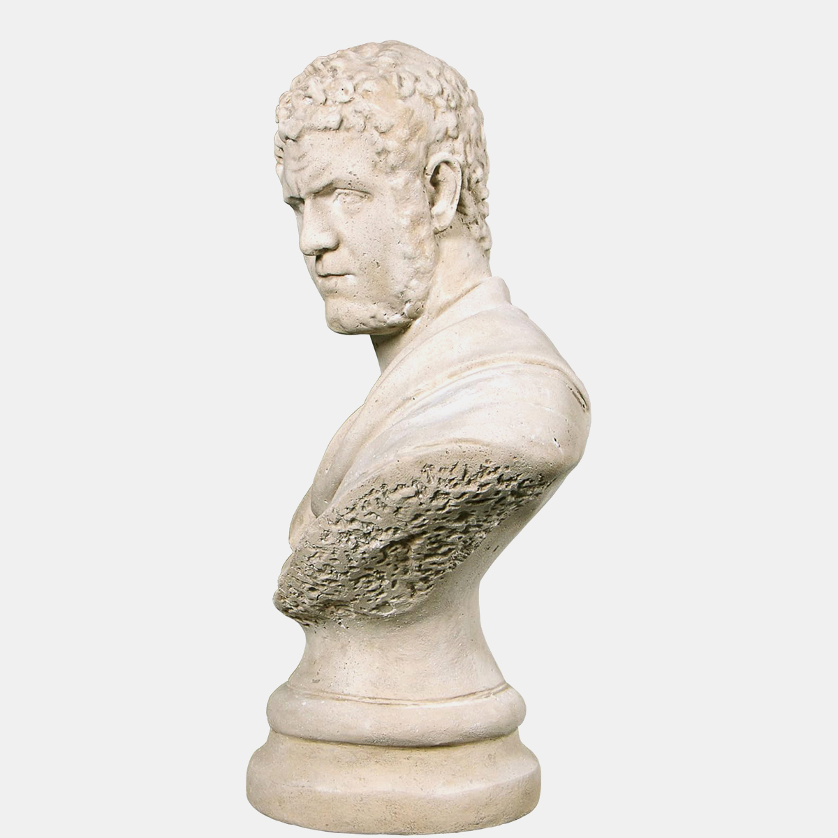 detailed marble Bust of emperor Caracalla