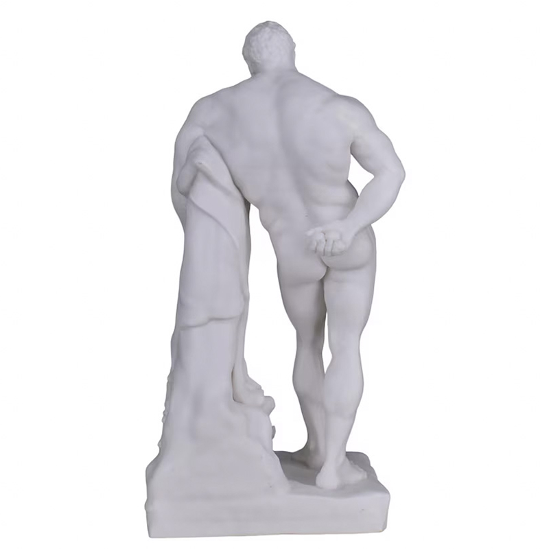 marble Farnese Hercules sculpture rear side