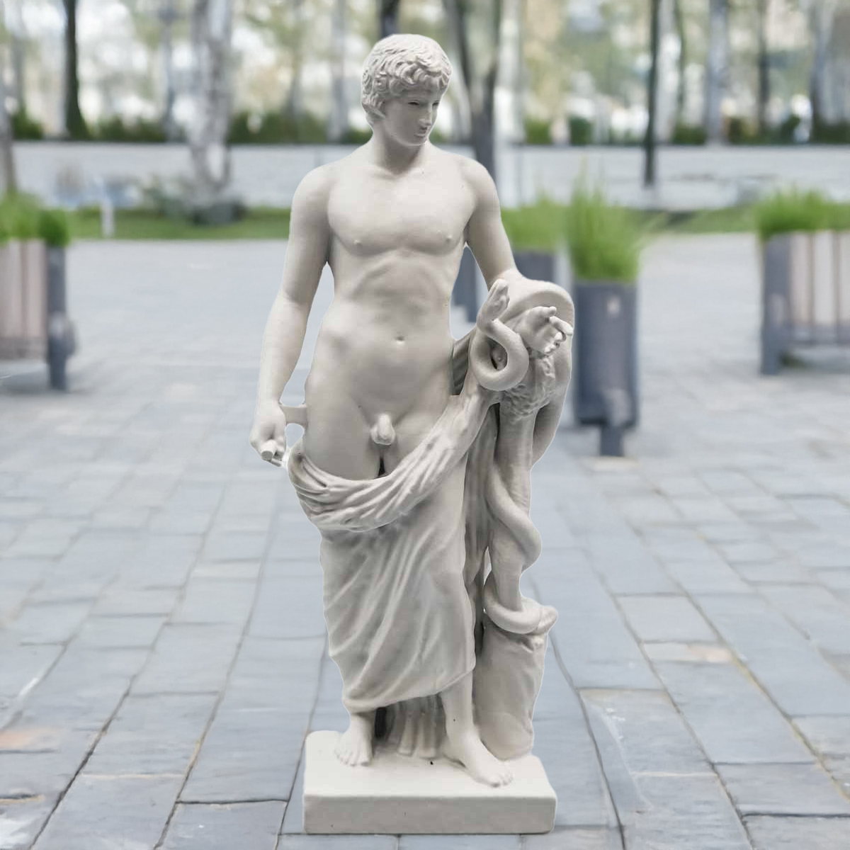 outdoor marble sculpture Antinous
