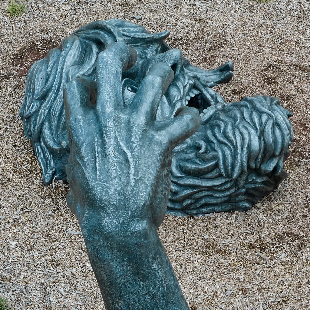 1.2-Sculpture head rising from ground