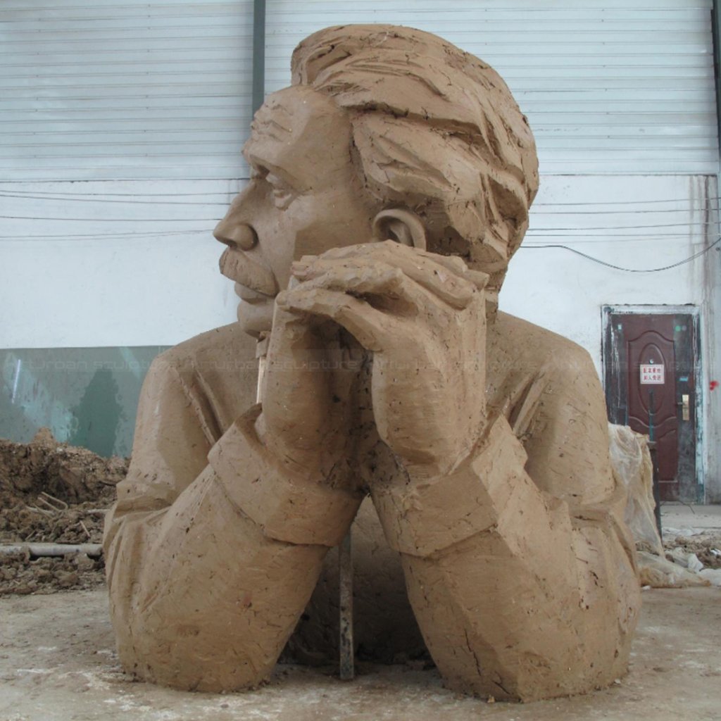 4-Einstein clay model front view