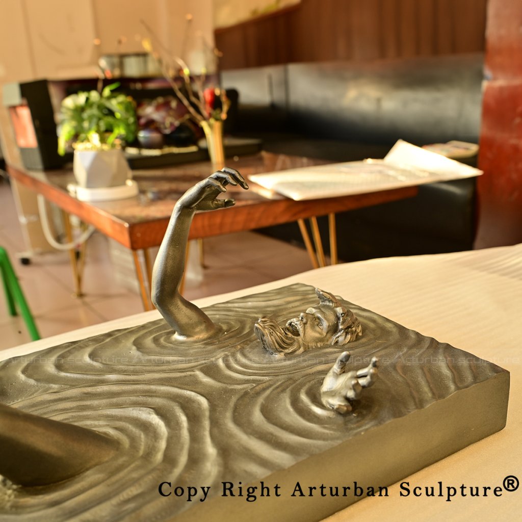 4.1 The Awakening bronze Sculpture tabletop