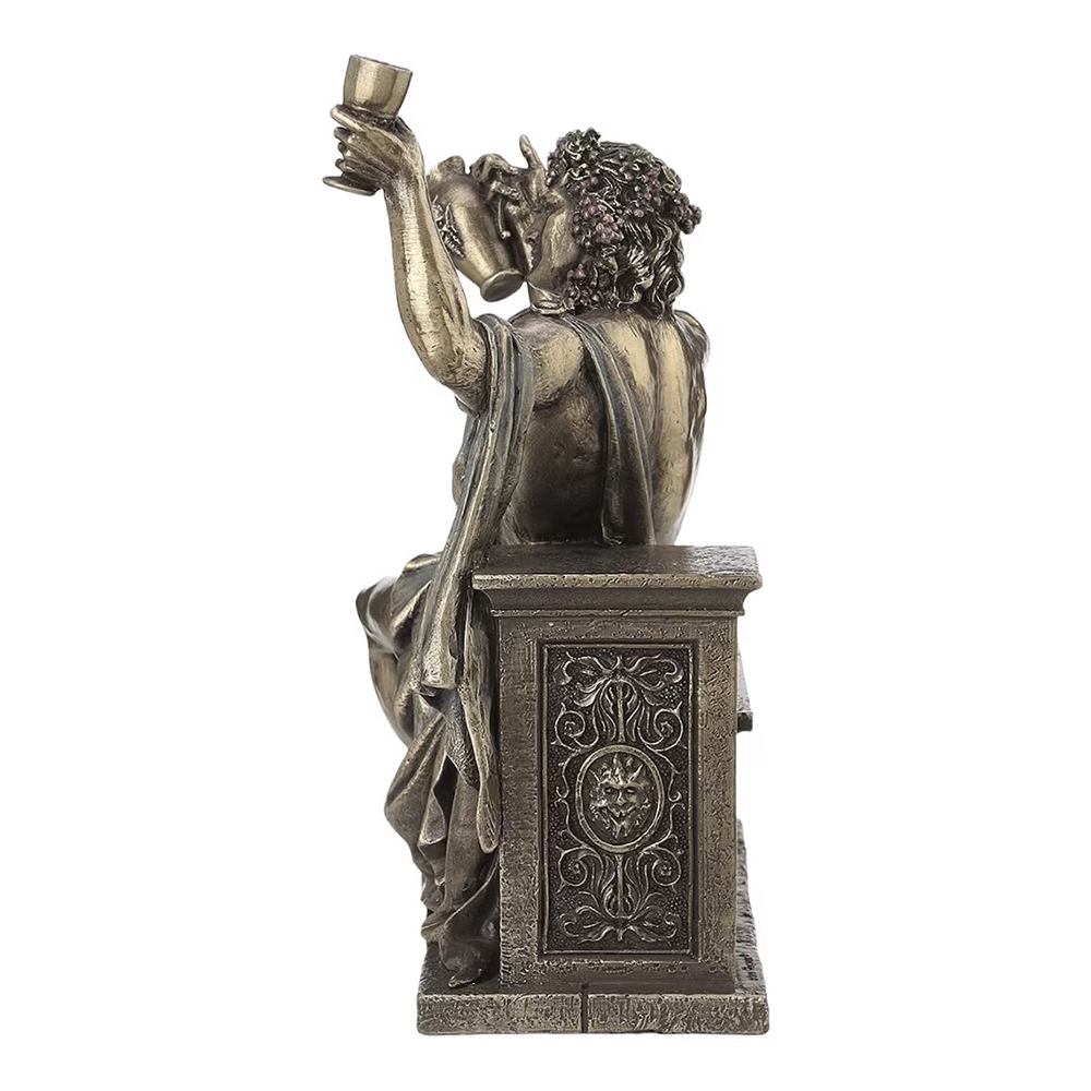 Bacchus God of Wine Statue holding wine jug
