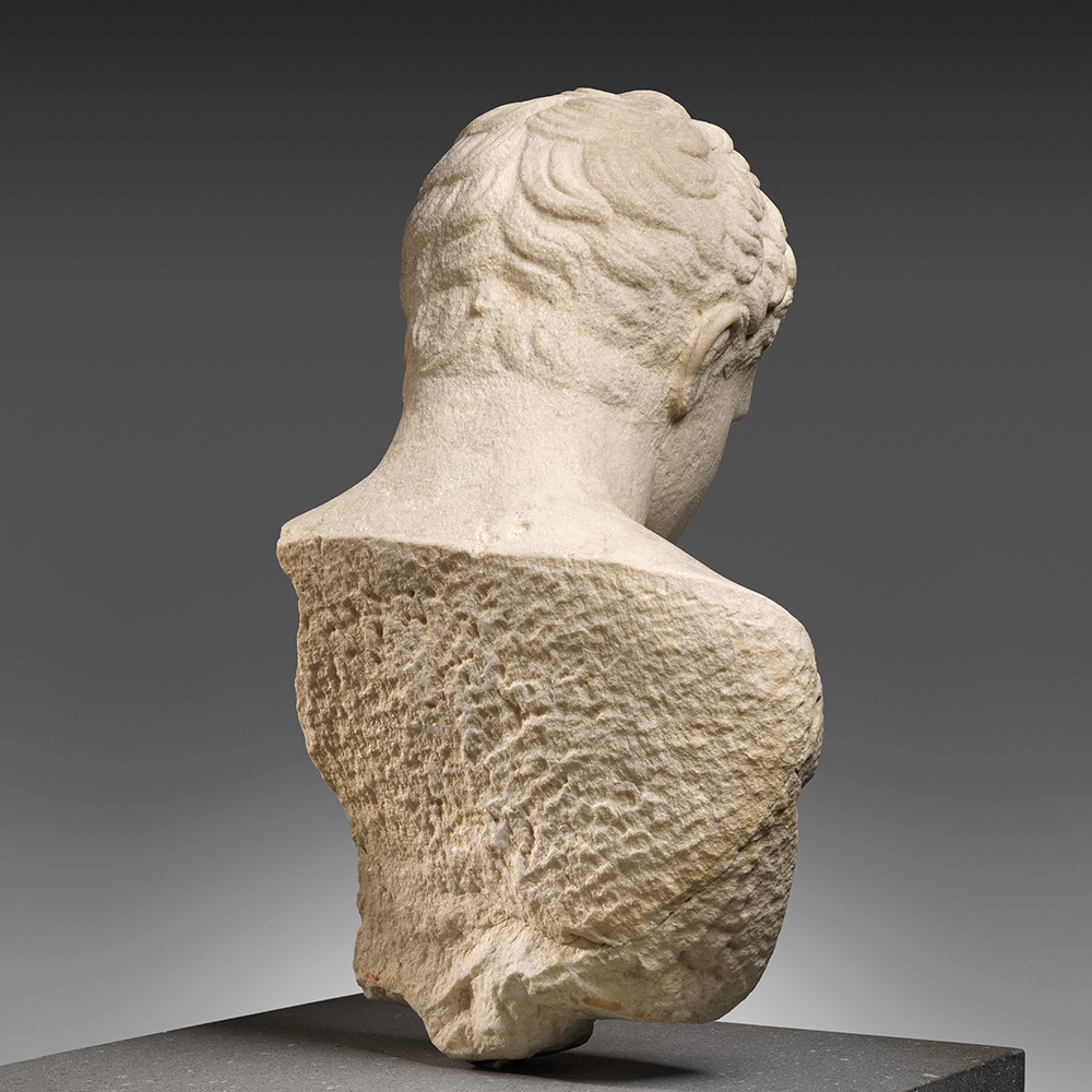 Back view Broken Roman Bust