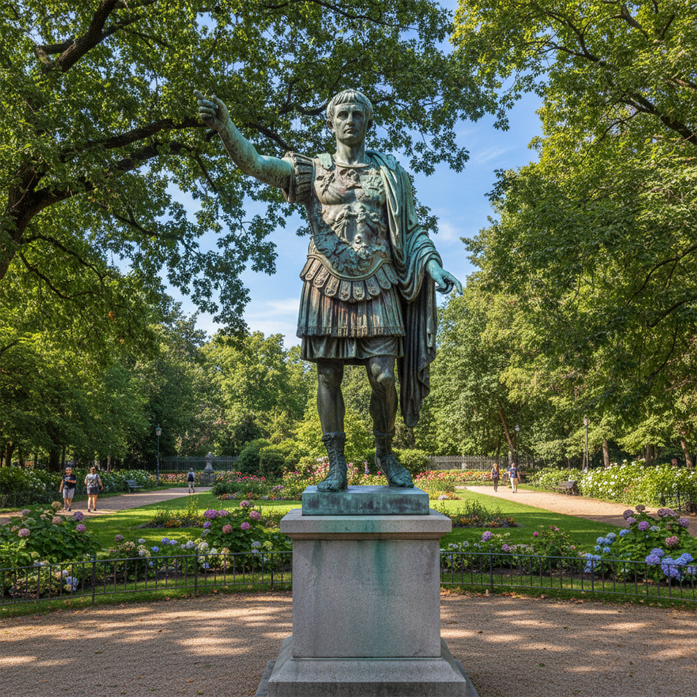 Bronze Augustus of Prima Porta Replica statue