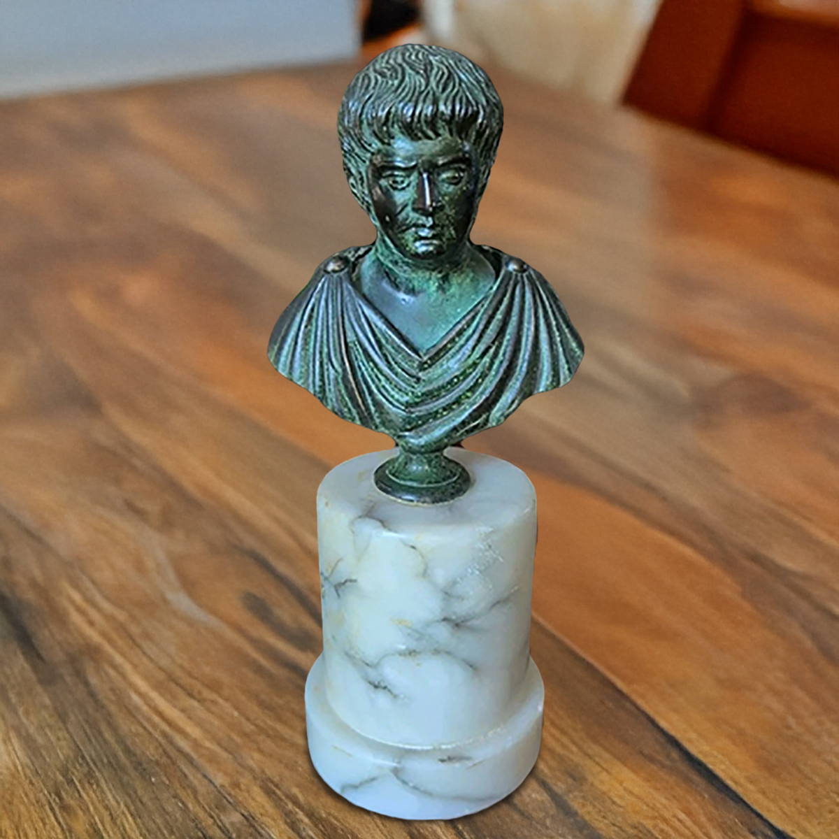 Bronze Roman Portrait Bust of a Man