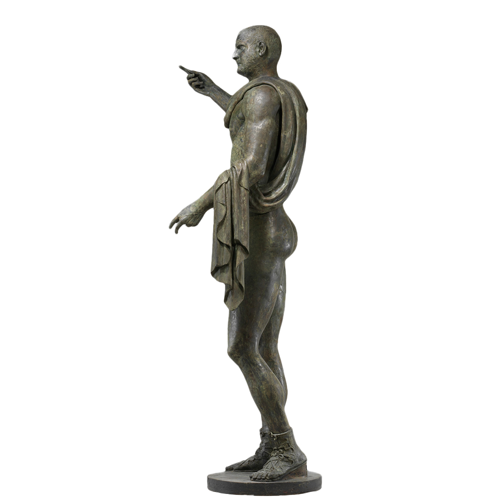 Bronze Statue of the Emperor Trebonianus Gallus side