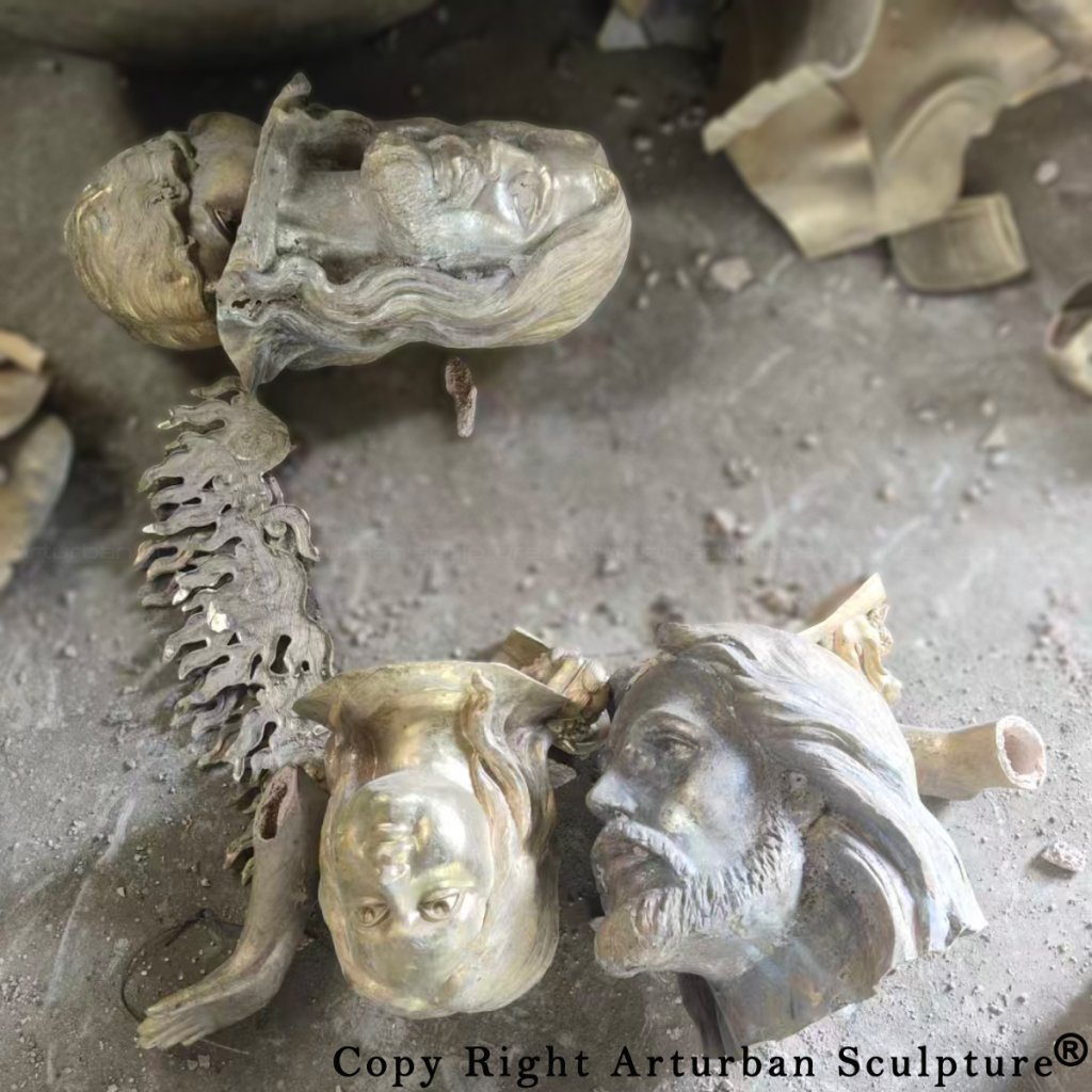 Bronze cast pieces of Gethsemane Jesus statue for sale