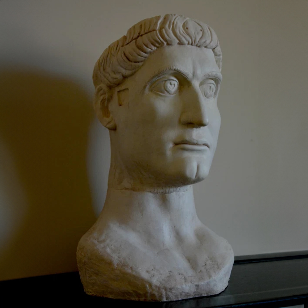 Bust of Emperor Constantine marble replica