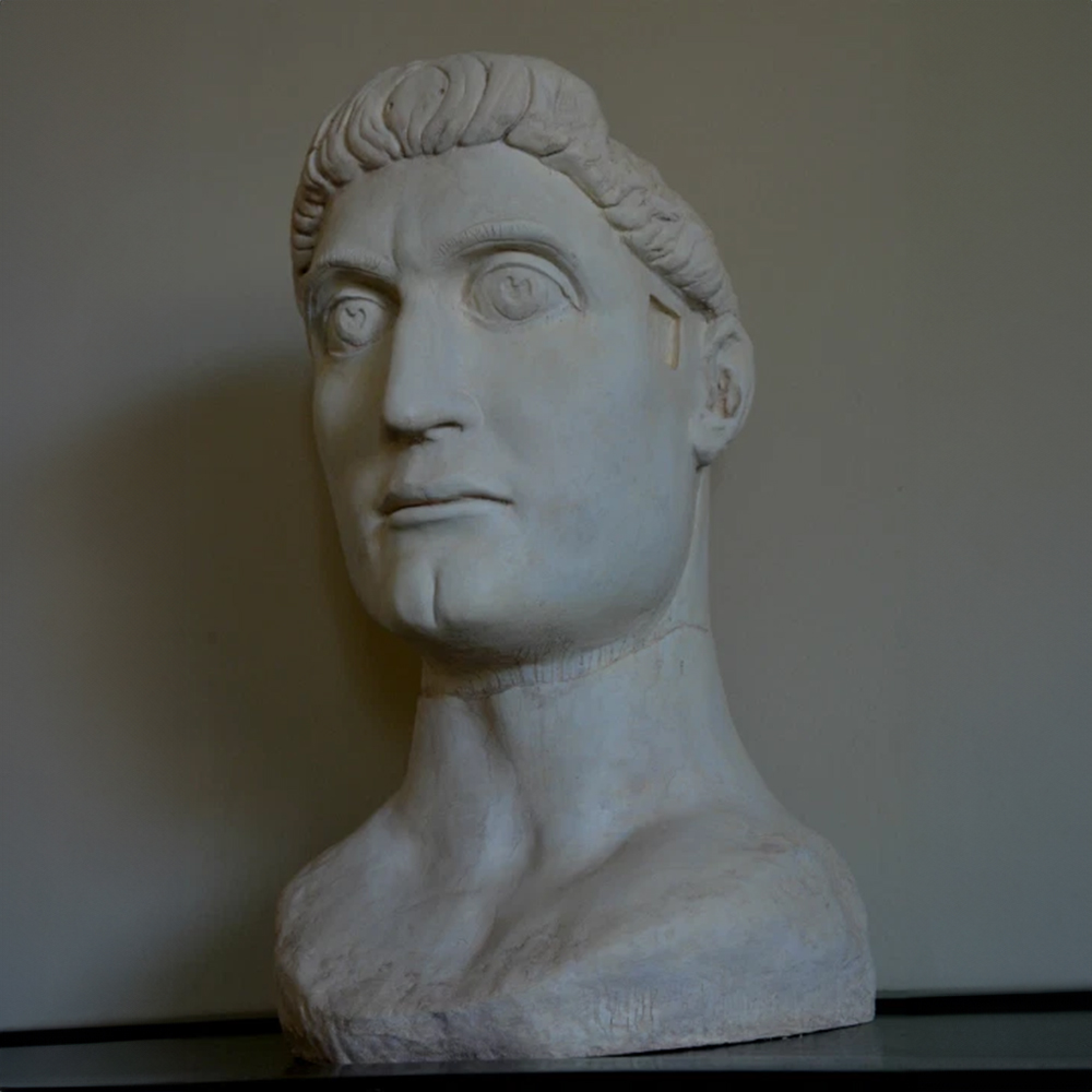 Bust of Emperor Constantine marble sculpture