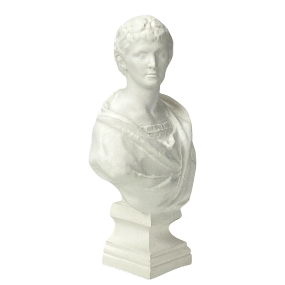 Bust of Emperor Trajan marble profile
