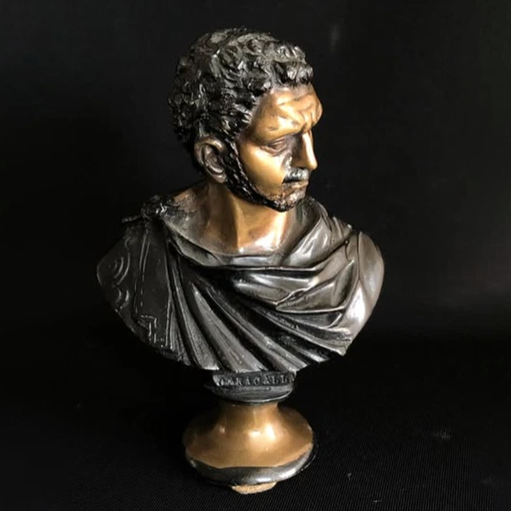 Caracalla Sculpture bronze bust tabletop