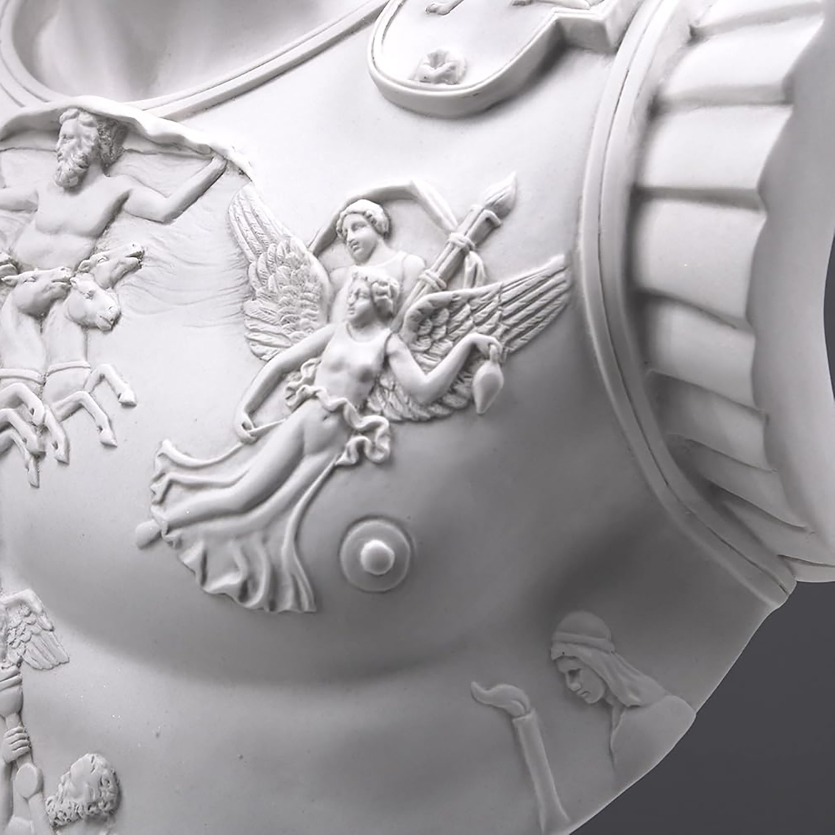 Cuirass Relief of Roman Emperor Augustus Marble bust