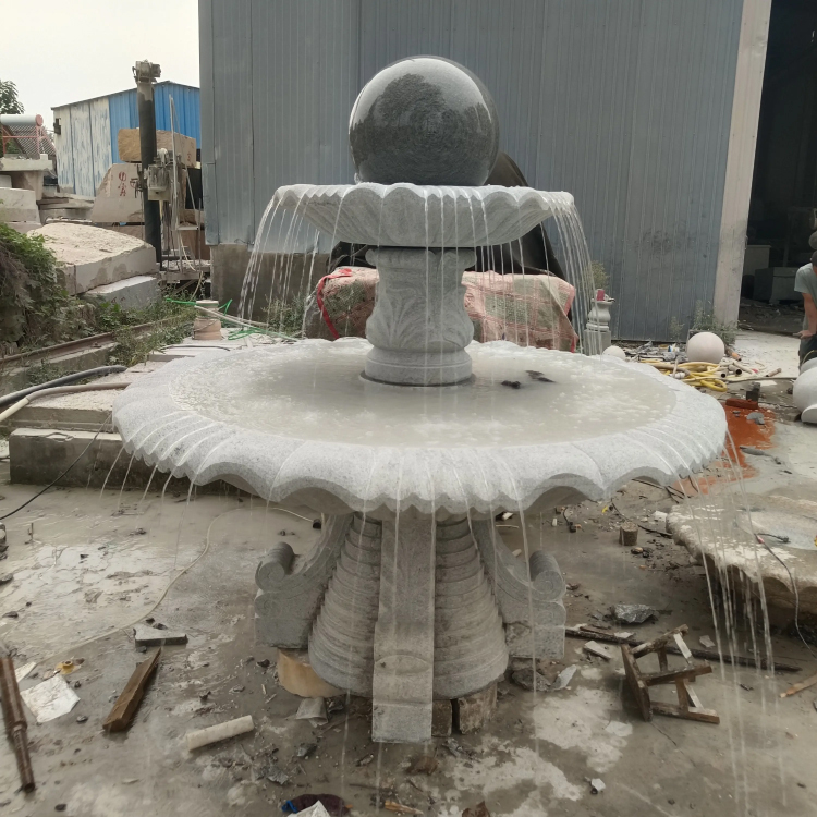 Decorative 2 Tier Outdoor Fountain marble