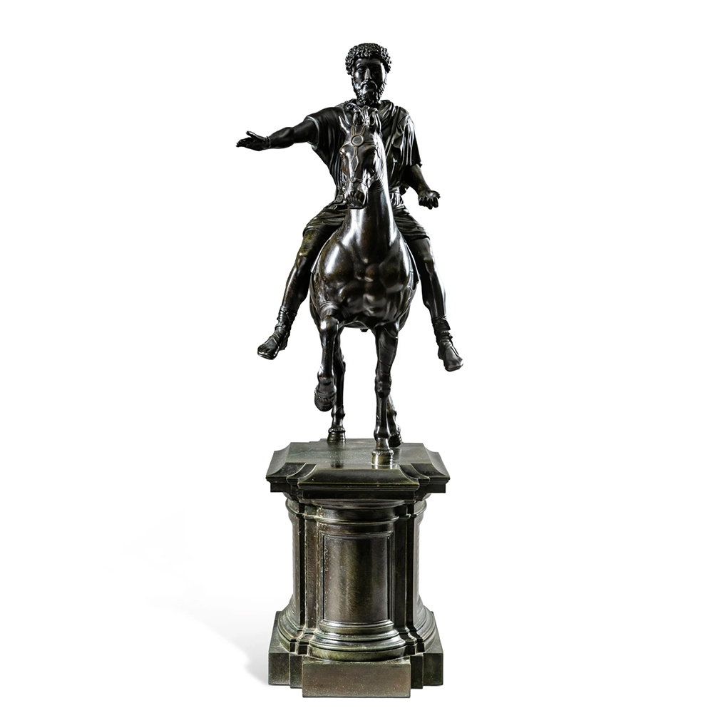 Equestrian Statue of Marcus bronze front pose