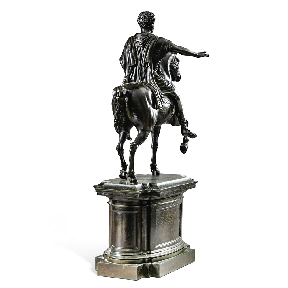 Equestrian Statue of Marcus bronze rear
