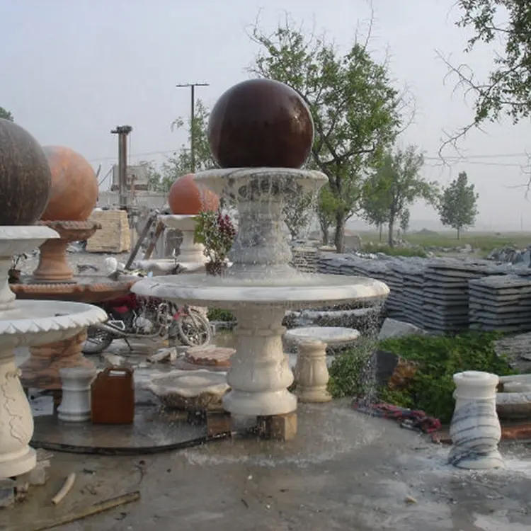 Garden 2 Tier Outdoor Fountain marble