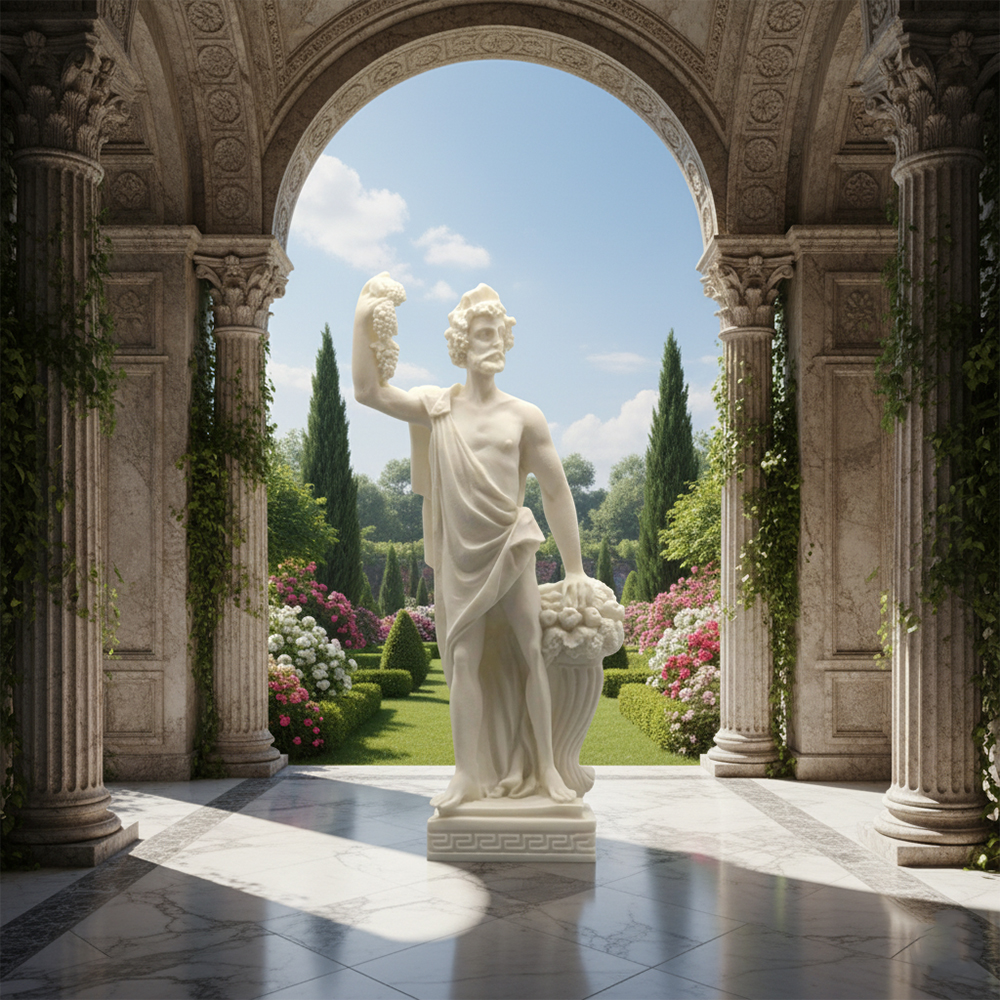 Garden Marble Statue of Dionysus