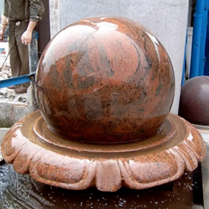 Garden Spinning Ball Water Feature sculpture