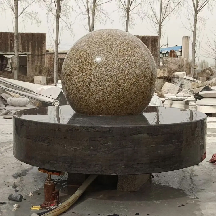 Granite Floating Sphere Water Rolling Ball Fountain