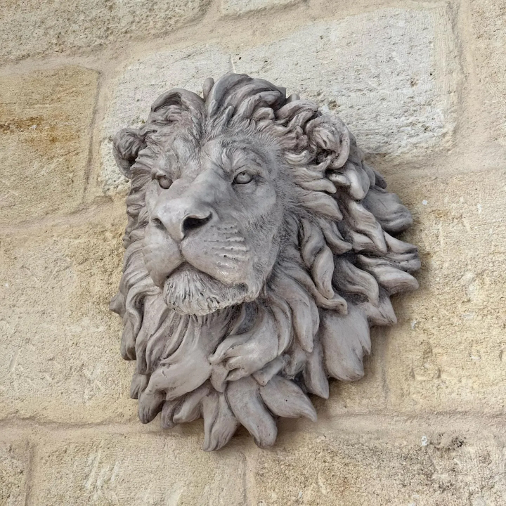 Lion Head Outdoor Fountain marble decorative relief