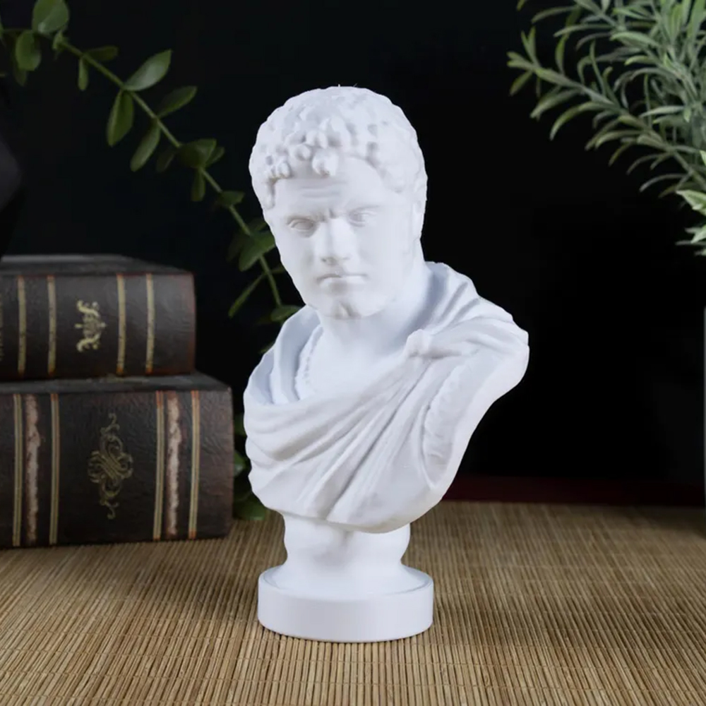 Marble Bust of Caracalla in classical marble style