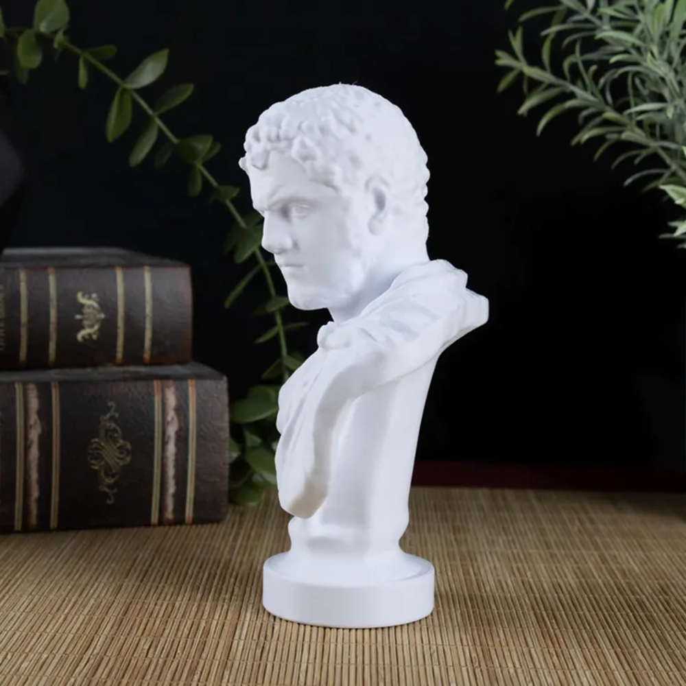 Marble Bust of Caracalla with detailed facial features