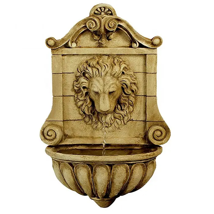 Marble Wall Mounted Lion Head Fountain classic