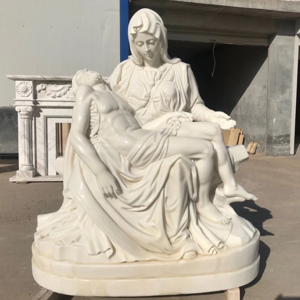 Mary Holding Dead Jesus marble Sculpture