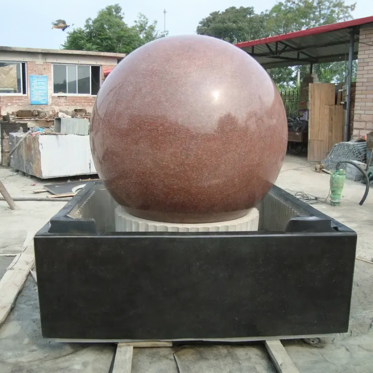Modern marble Rolling Ball Water Fountain sculpture