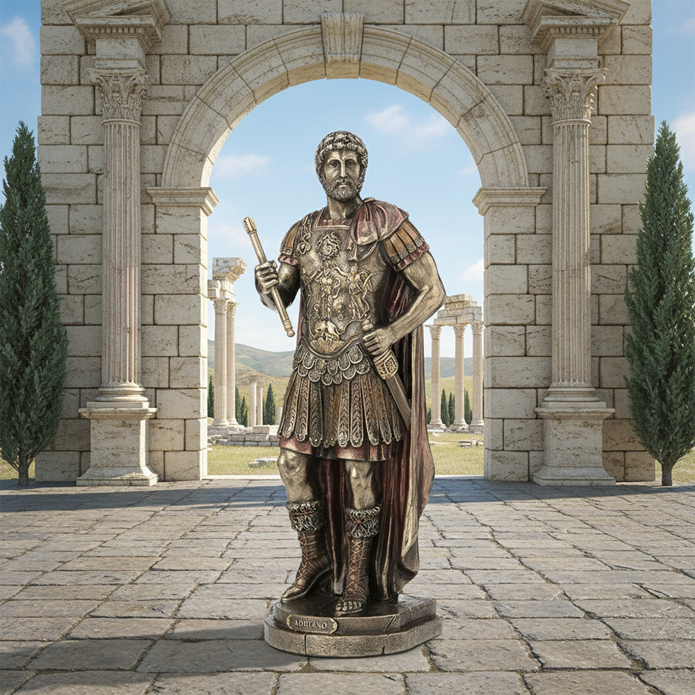 Outdoor bronze Emperor Hadrian Statue