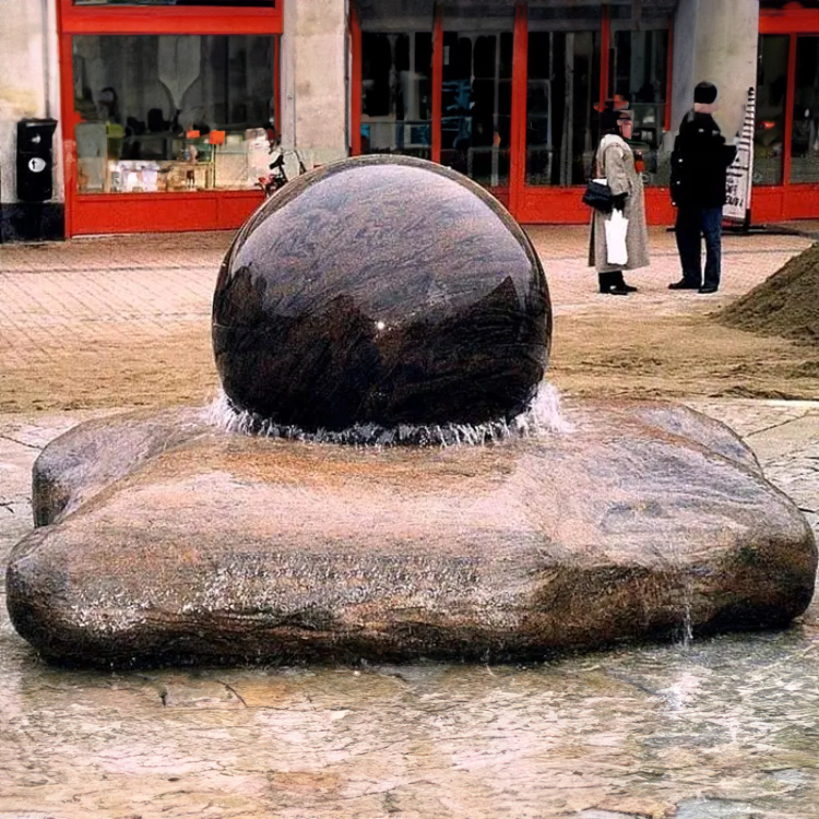 Outdoor granite Water Feature Ball Stone