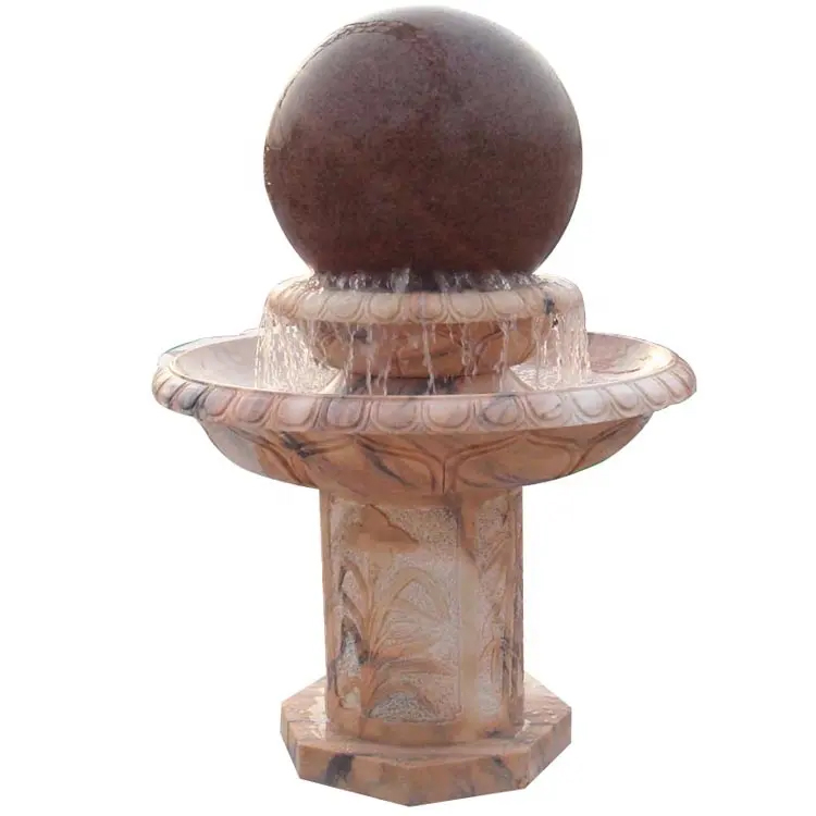 Polished marble Rolling Ball Water Feature