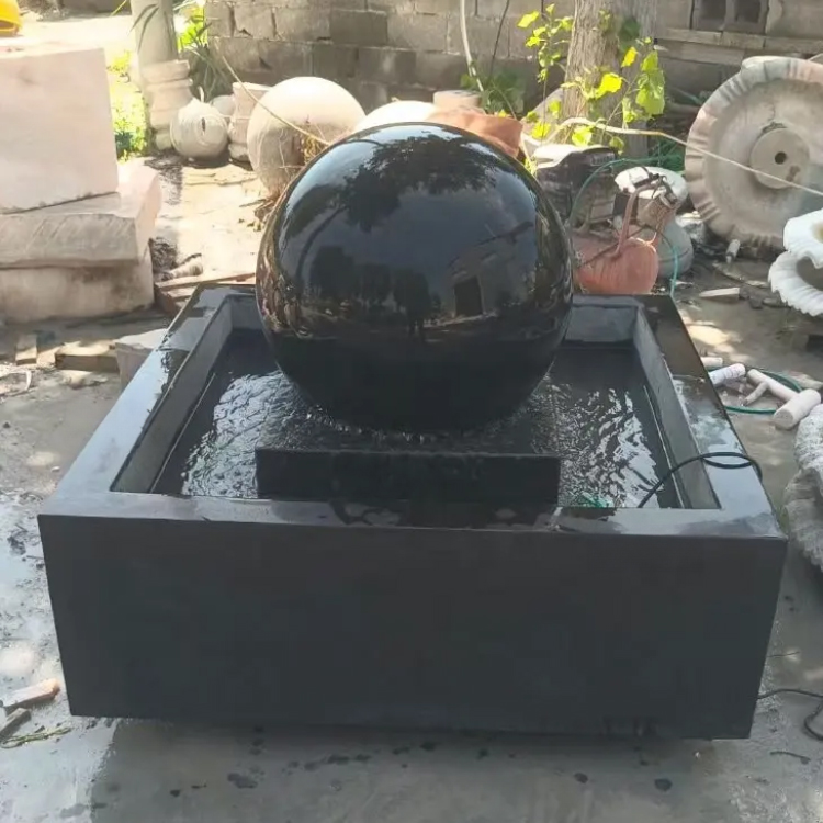 Rolling Ball Water Fountain marble stone sphere