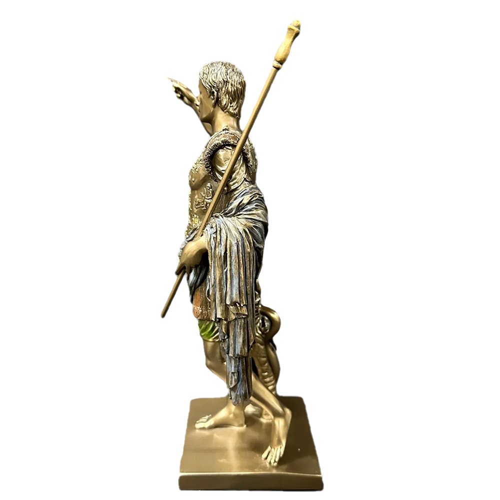 Side bronze Statue Roman Emperor