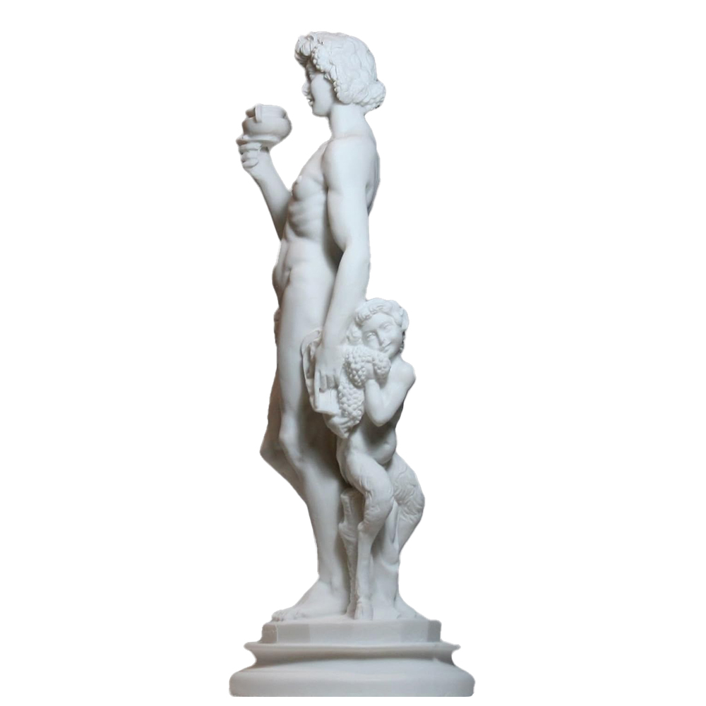 Side view of Michelangelo's Bacchus Sculpture
