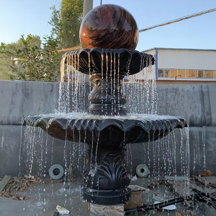 Traditional marble 2 Tier Outdoor Fountain