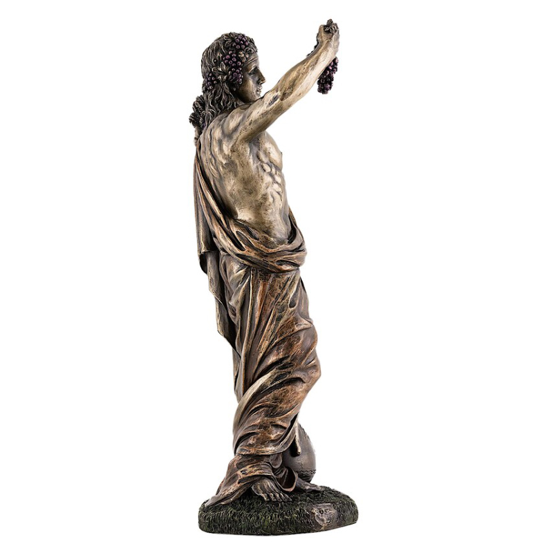 bronze Bacchus raising grapes Statue for Sale
