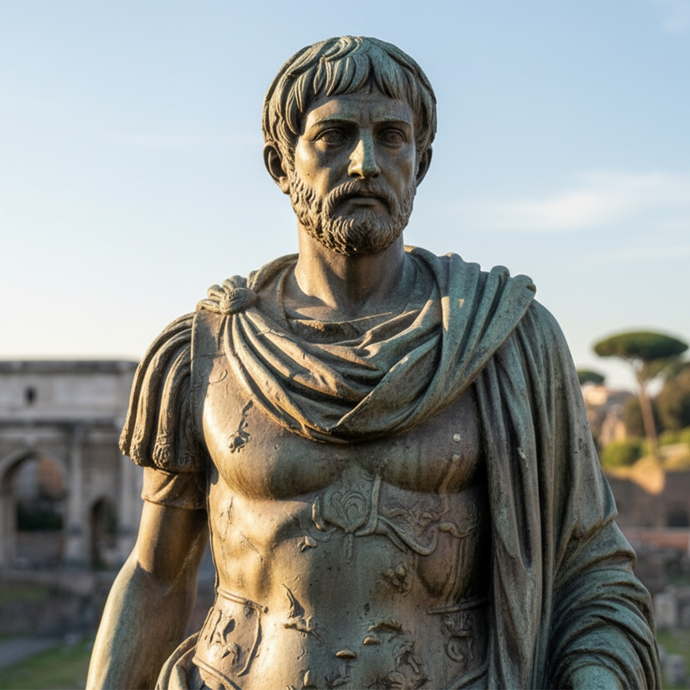 bronze Roman Imperial Sculpture armor